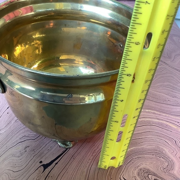 Vintage Brass Planter Cache Pot Made in India - Picture 4 of 5